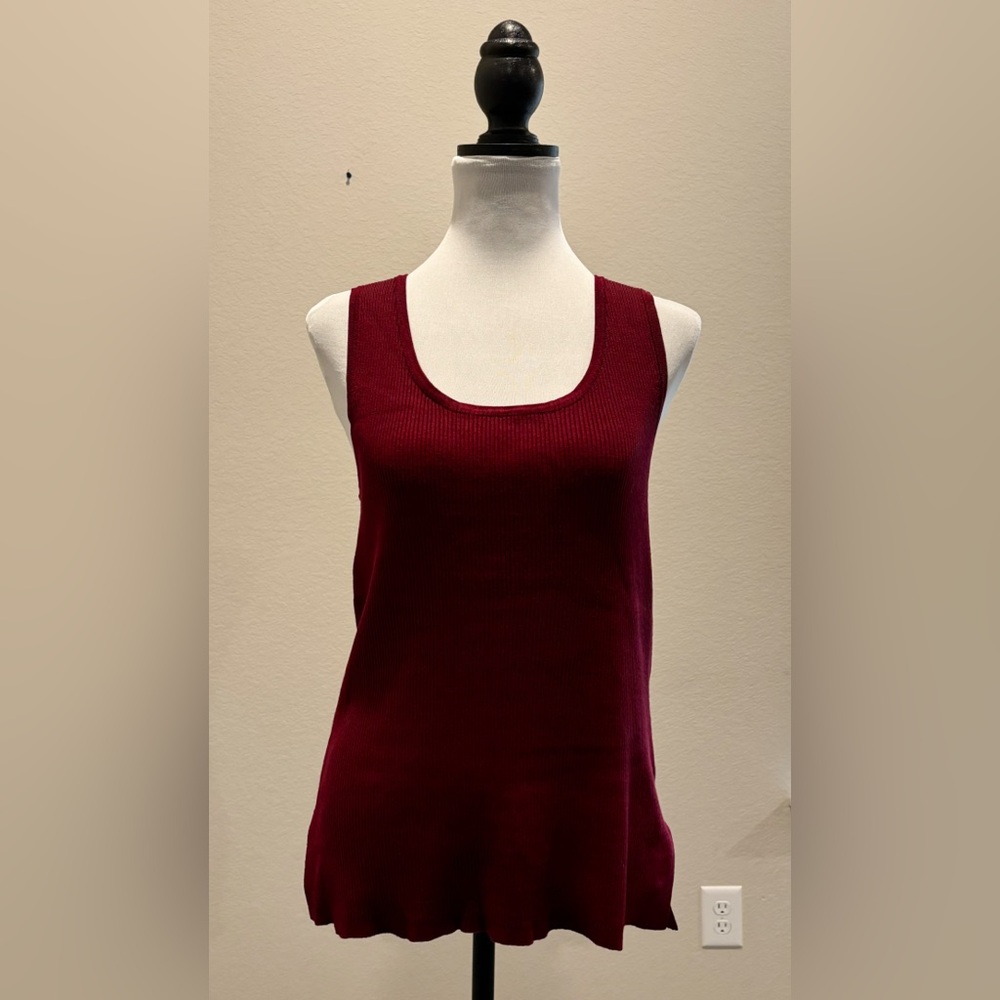 Jones New York Tank Top Womens Basic Shell Pullover Stretch Knit.